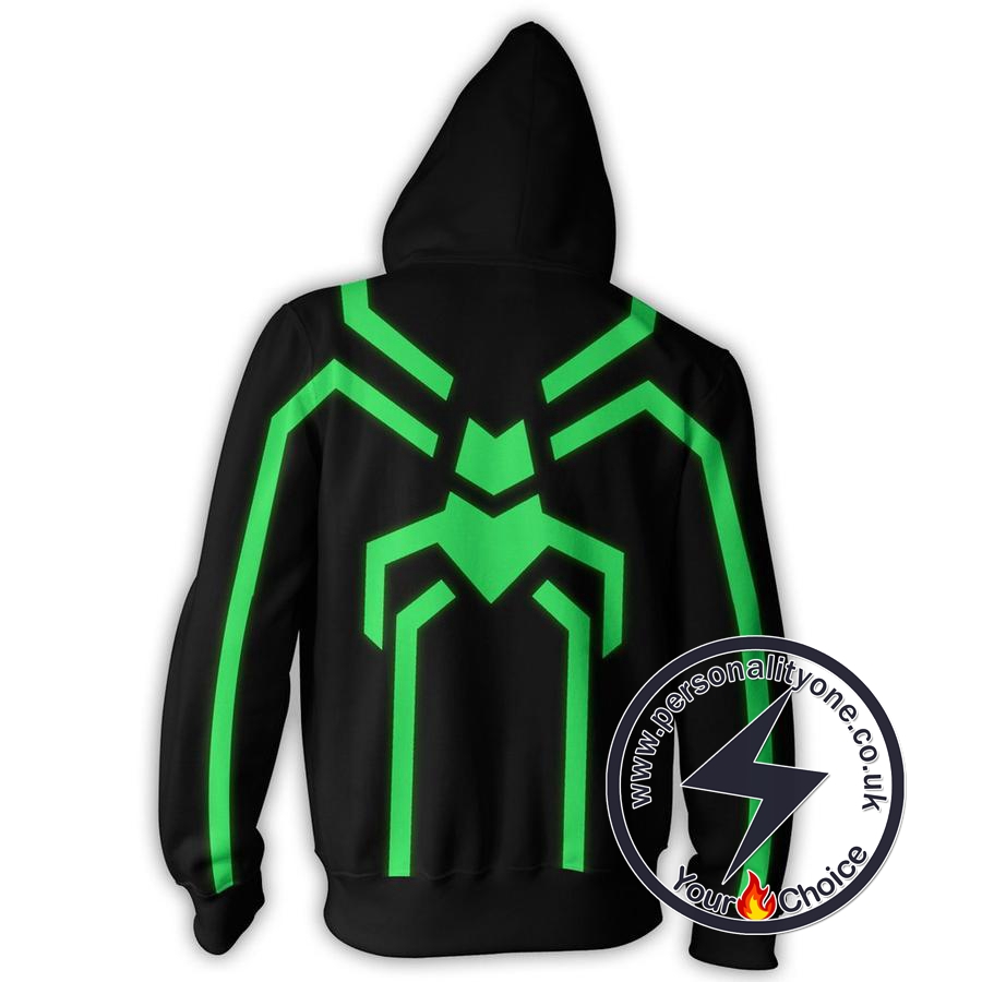 STEALTH SPIDERMAN 3D Hoodies - ZIP UP - SPIDERMAN 3D